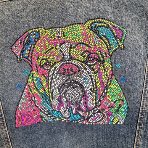 Bulldog Rhinestone Jacket