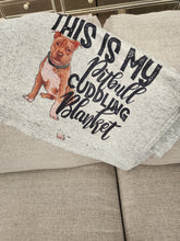 "This Is My Pitbull Cuddling Blanket" Gray Sweater Blanket, 50" x 60"