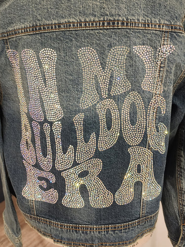 In My Bulldog Era Rhinestone Denim Jacket