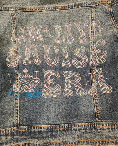 In My Cruise Era Rhinestone Denim Jacket