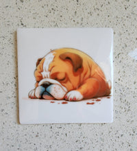 English Bulldog Sleeping Ceramic Night Light