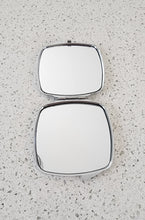 English Bulldog - Floral Crown with Baby Pink Background Rectangular Compact Mirror