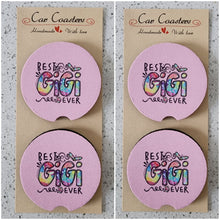 Gigi "Best GiGi Ever" Car Coasters, Set of 4