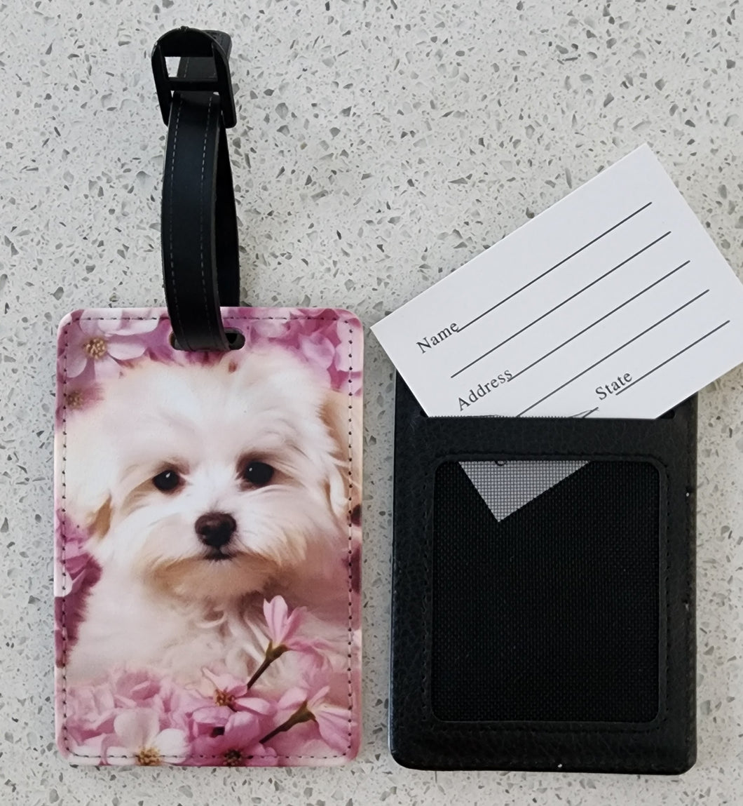 Maltese Luggage Tag