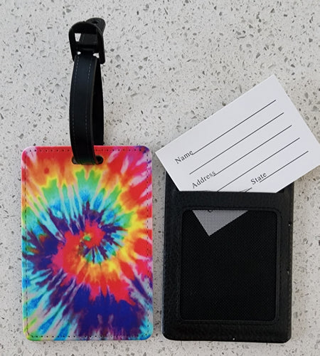 Pattern Tie Dye Luggage Tag