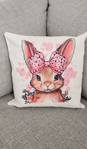 Easter Bunny Throw Pillow, 16