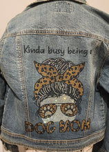 Dog Mom  Rhinestone Denim Jacket