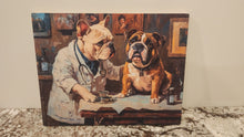 Bulldog - Doctor Office Solid Birch Wood Wall Art