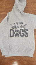 Dog - "Life Is Better With My Dogs " Zip-up Hooded Sweatshirt