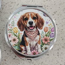 Beagle - Flowers, Hearts, Stars & Butterfly Pill Box
