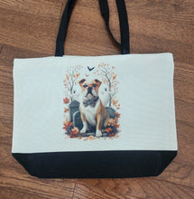 English Bulldog (Halloween) - In a Graveyard Two-Tone Tote