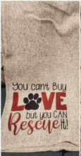 Dog - "You Can't Buy love But You Can Rescue It" Gray Sweater Blanket, 50" x 60"