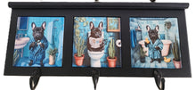 French Bulldog - Bathroom Design Wood Coat Rack (Black)