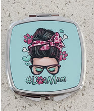 Dog - "#DogMom" Rectangular Compact Mirror