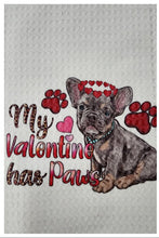 French Bulldog - My Valentine Has Paws Towel, 25" x 17"