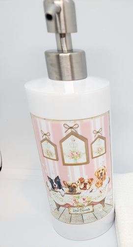 Dogs - Taking a Bubble Bath Soap Dispenser