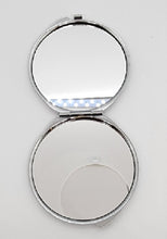 English Bulldog - Paint Effect Background Round Compact Mirror