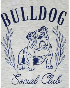 English Bulldog - "Bulldog Social Club" Short Sleeve T-shirt