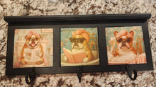 English & French Bulldog - Bathroom Design Wood Coat Rack