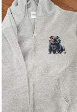 English Bulldog - "Chill Out" Zip-up Hooded Sweatshirt