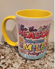 "Be the Reason Someone Smiles Today" Ceramic Mug, 15 oz.