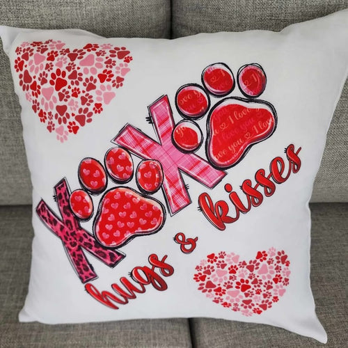 XOXO hugs & Kisses Throw Pillow, 16