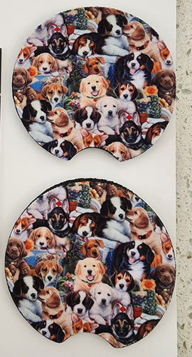 Collage of Dogs Car Coasters