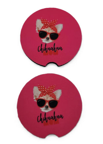 Chihuahua Mom Car Coasters