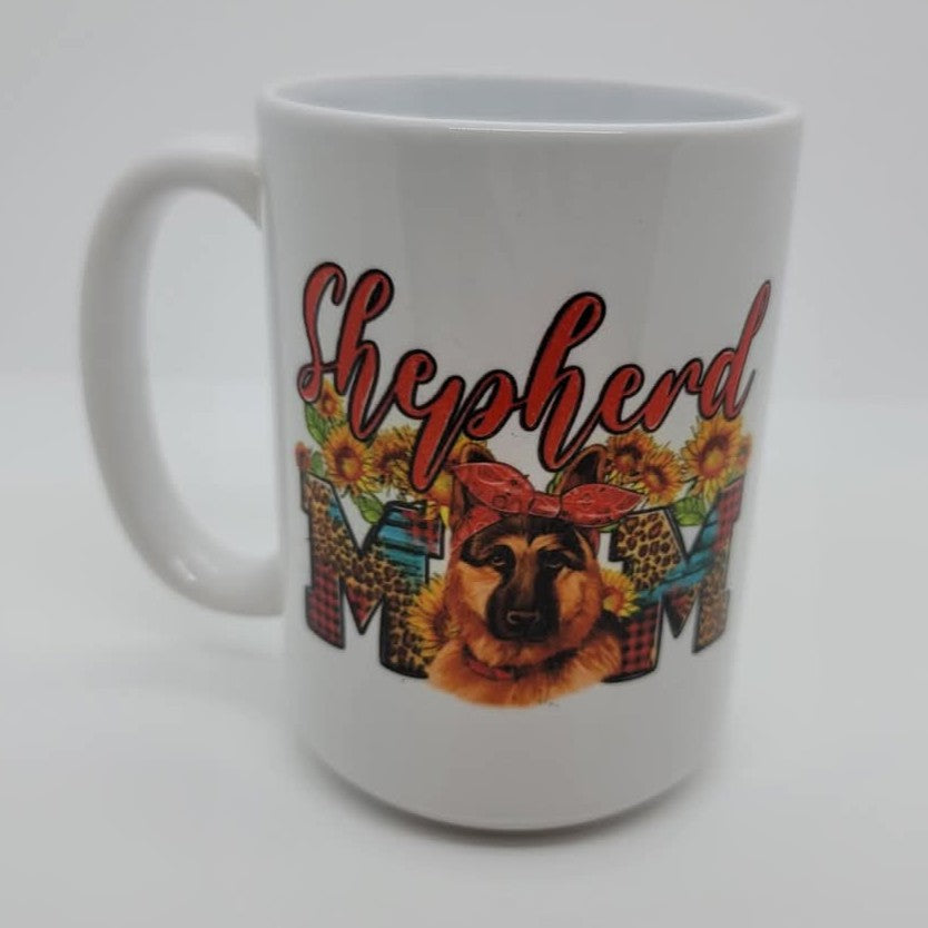 Shepherd Mom Ceramic Mug, 15 oz.