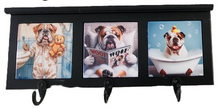 English Bulldog - Bathroom Design Wood Coat Rack