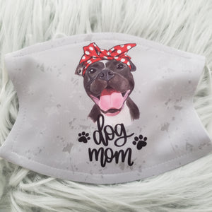 Pitbull Dog Mom Mask