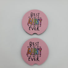 "Best Aunt Ever" Car Coasters