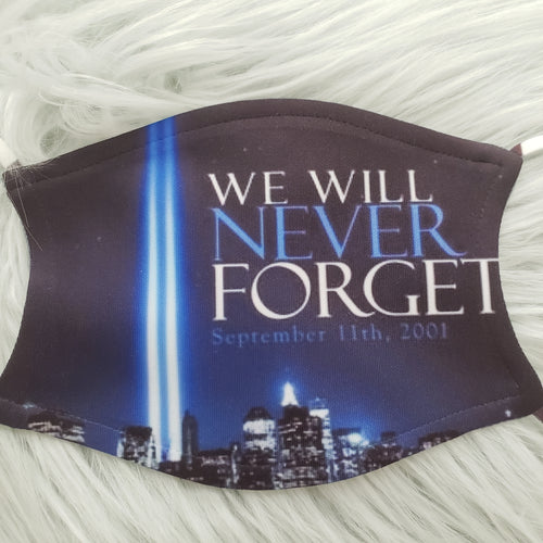 We Will Never Forget 9-11 Mask
