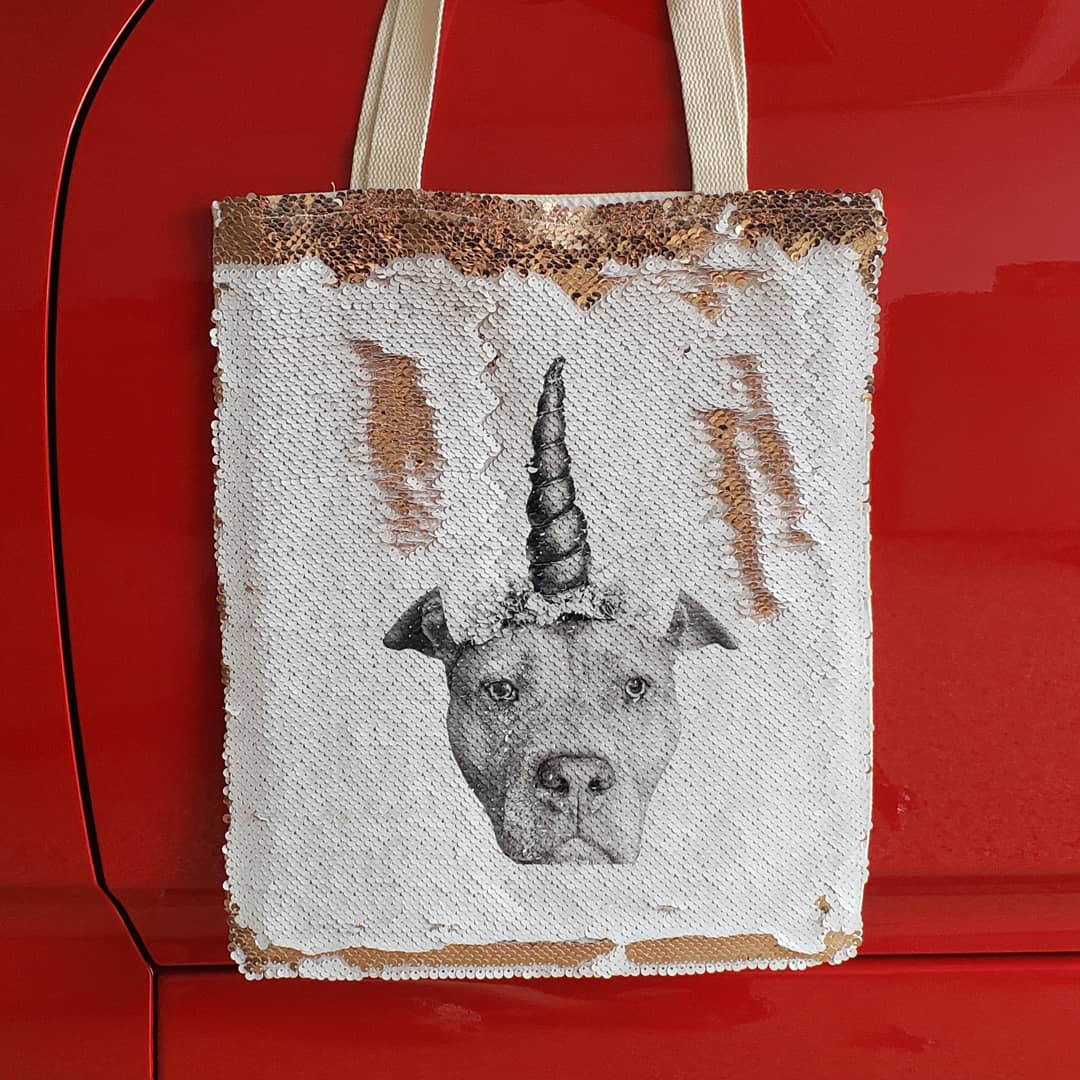 Custom Sequin Tote Bag – A New Beginning Animal Rescue