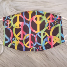Rainbow Tie Dye Peace Mask