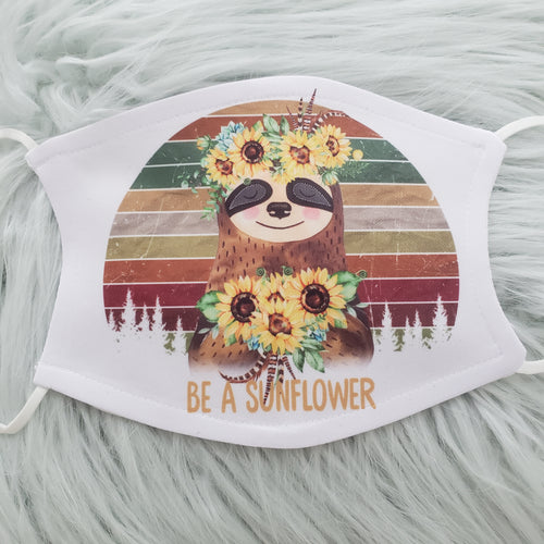 Sloth be a Sunflower Mask