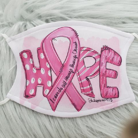 Hope Breast Cancer Awareness Mask
